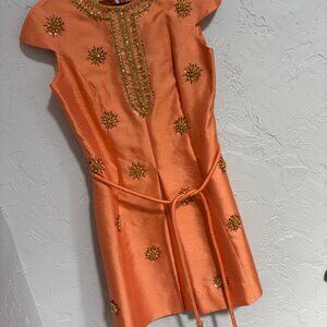 Vintage silk/wool Indian mini dress